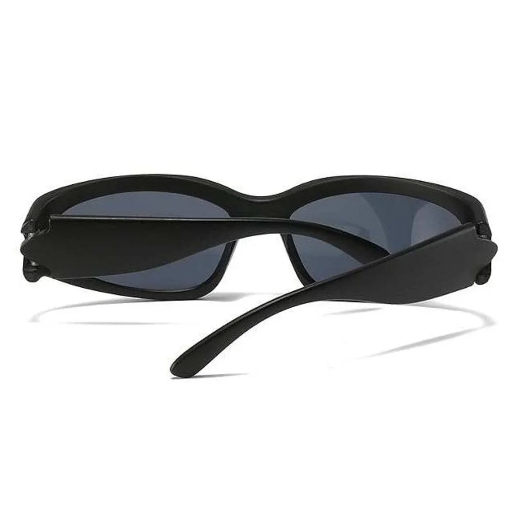 Sunglasses Black Lens Retro Street Shades Sports‎ Light Wrap Around Lentes Gafas